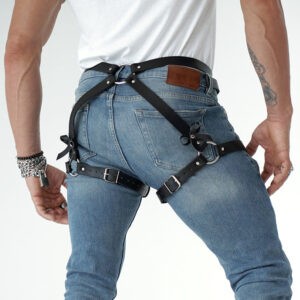 Lenceria strap cuero Homme